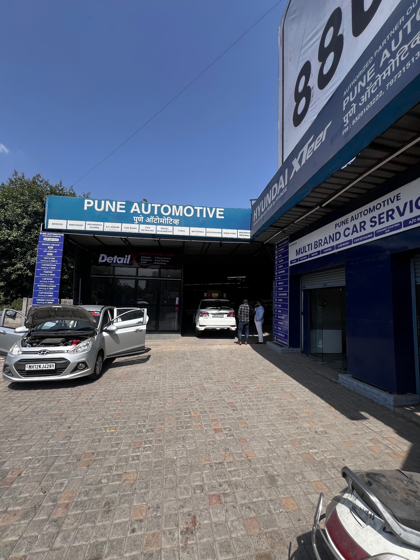 Street view of Pune Automotive car service and detailing centre in Hadapsar, Pune